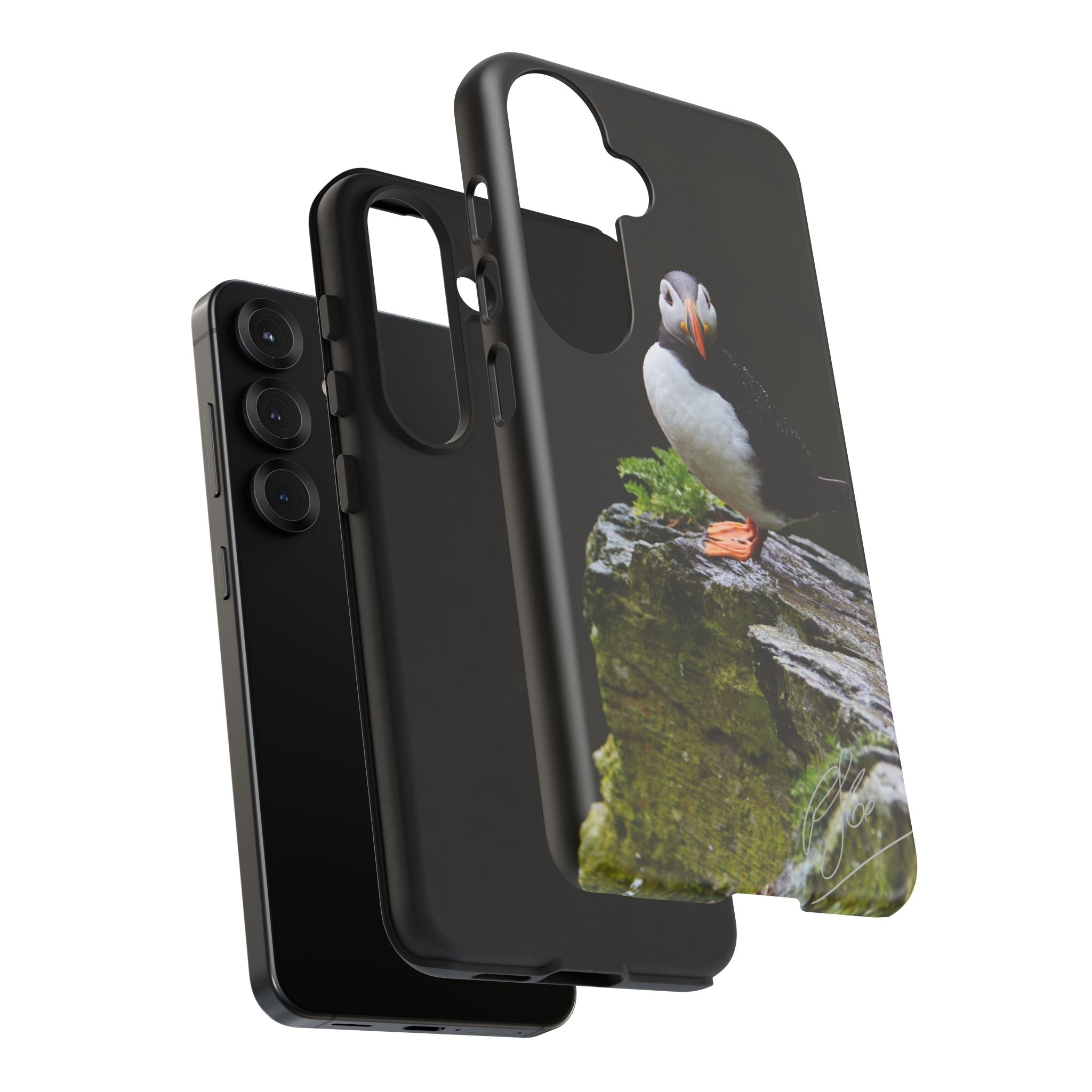The Watchful Puffin - Android Phone Case
