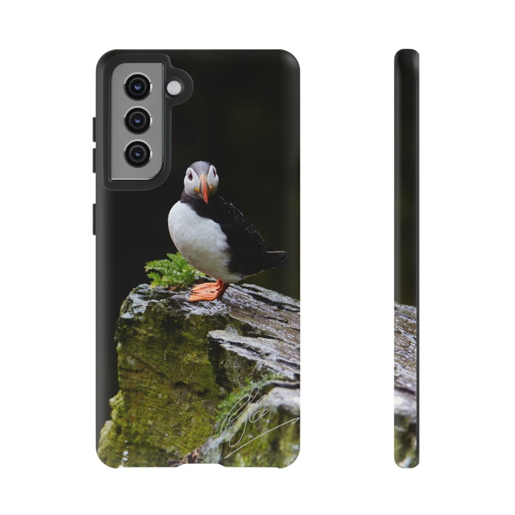 The Watchful Puffin - Android Phone Case