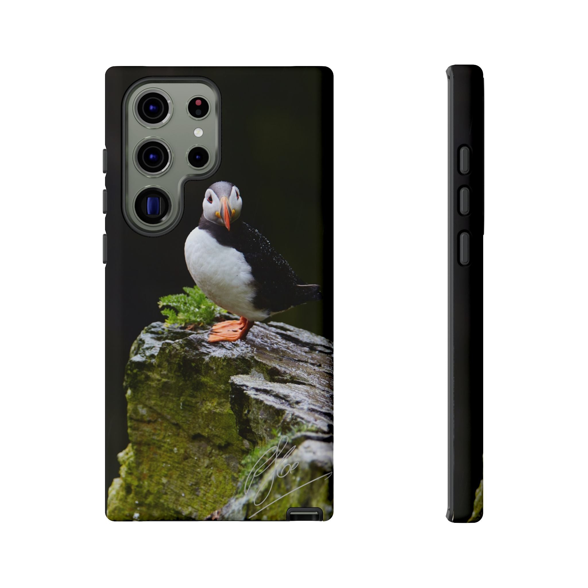 The Watchful Puffin - Android Phone Case