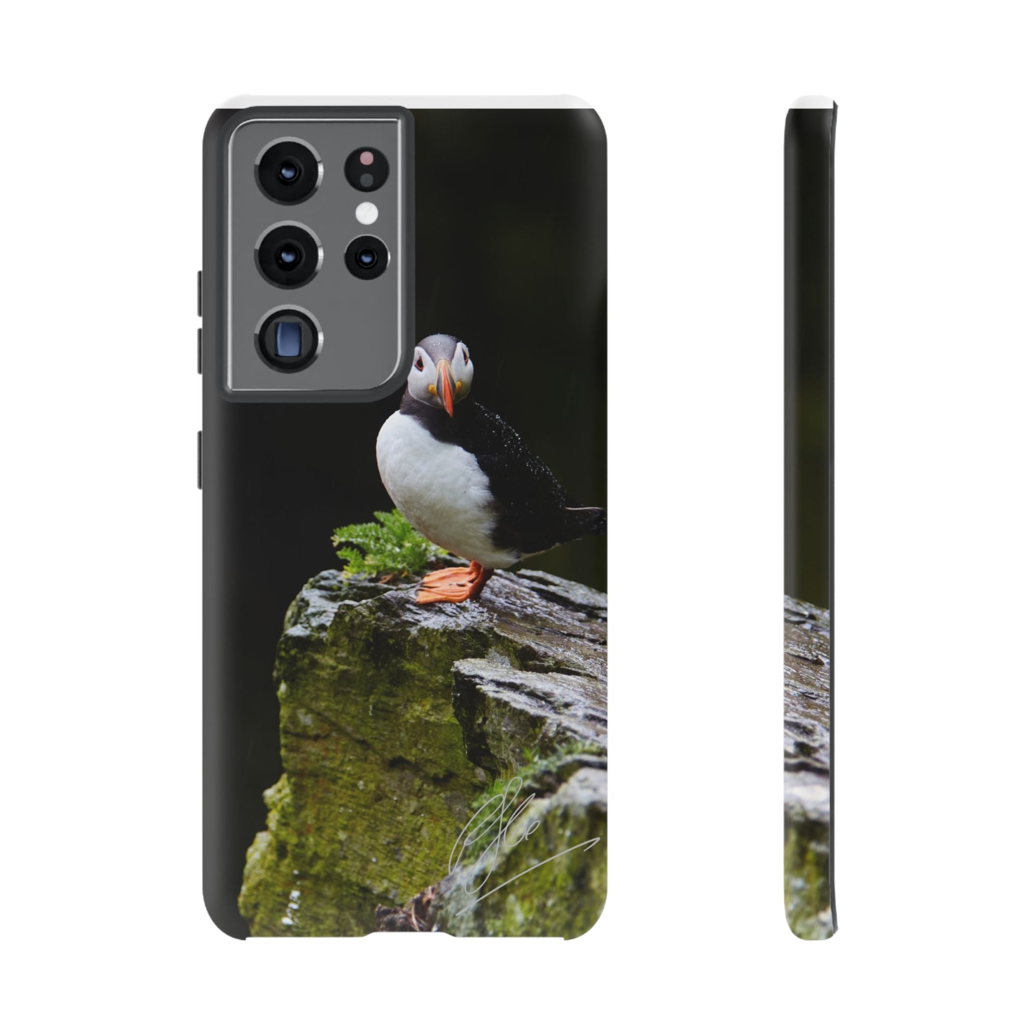 The Watchful Puffin - Android Phone Case