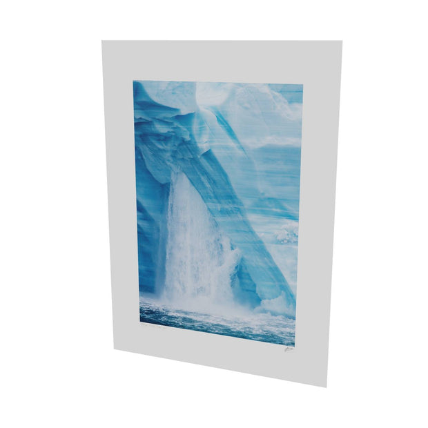 Waterfall, Brasvellbreen Ice Wall, Svalbard