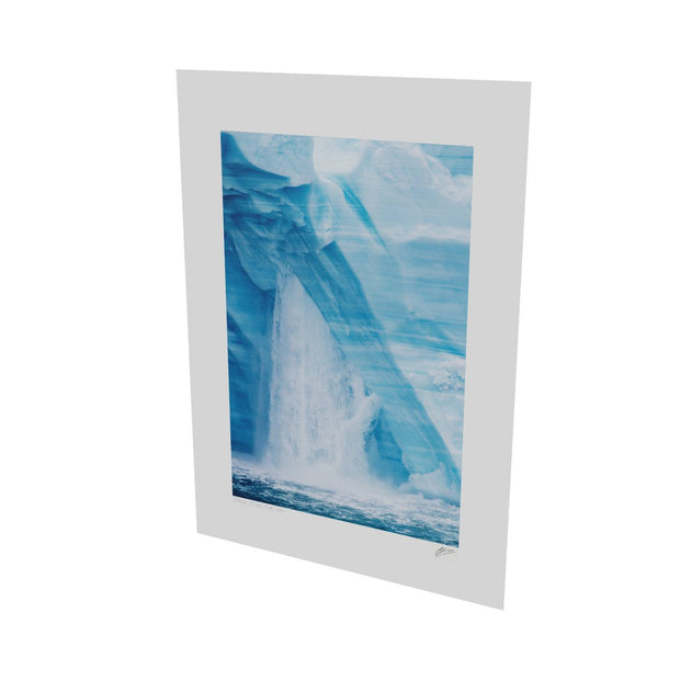 Waterfall, Brasvellbreen Ice Wall, Svalbard