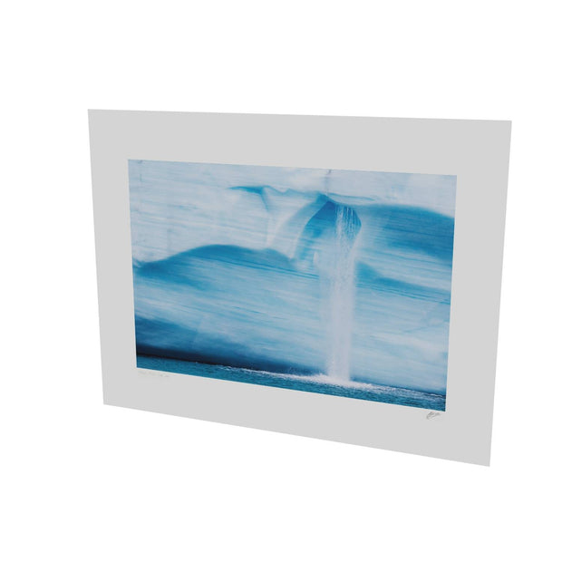 Meltwater Waterfall, Brasvellbreen Ice Wall, Svalbard