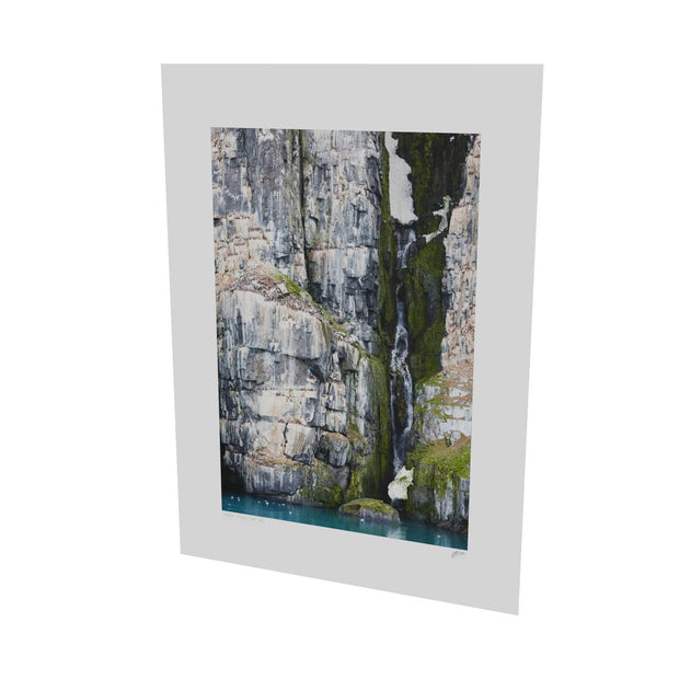Alkefjellet Waterfall, Svalbard