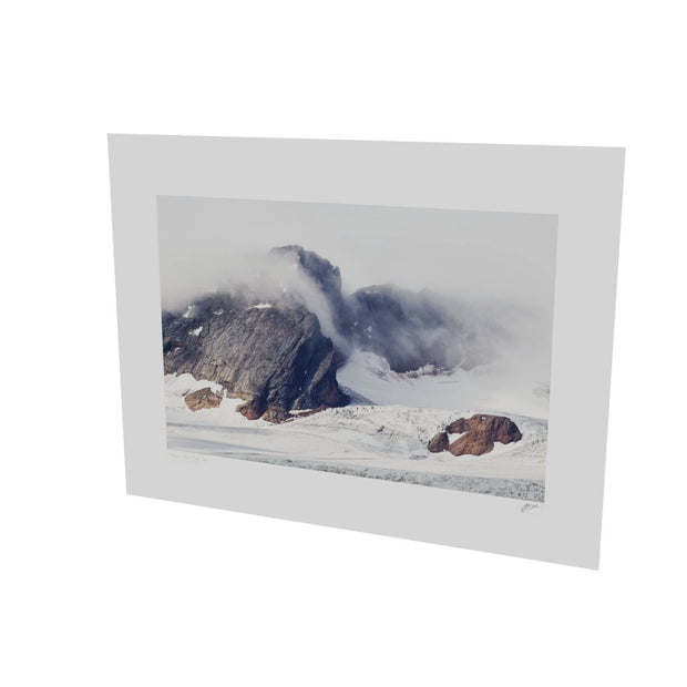 Mountain and Glacier in the Mist, Isbukta