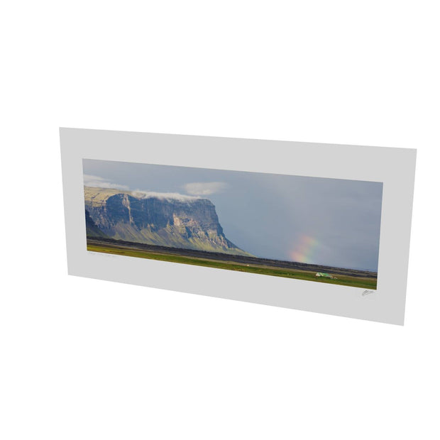 Lómagnúpur and Rainbow, Iceland