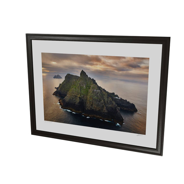 Skellig Michael with Brooding Clouds, Kerry