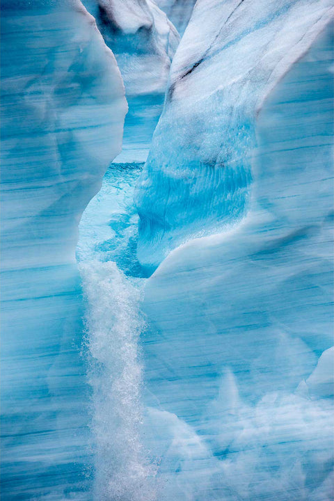 Meltwater Chute, Brasvellbreen Ice Wall, Svalbard
