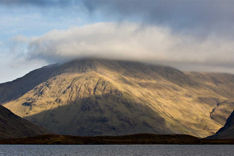 Ben Creggan mountain reflected in lake, Doo Lough Valley, Co. Mayo, Ireland — fine art landscape photograph by Peter Cox