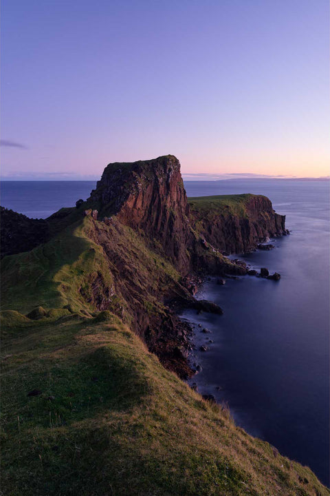 Dramatic cliffs at Brother's Point headland at sunset, Isle of Skye, Scotland, fine art landscape photograph by Peter Cox