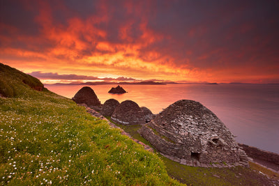 Skellig Michael rising from the Atlantic off the Kerry coast