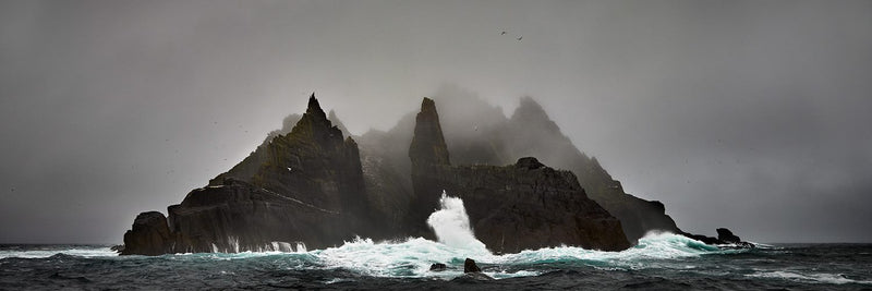 Proud Little Skellig in the Raging Atlantic