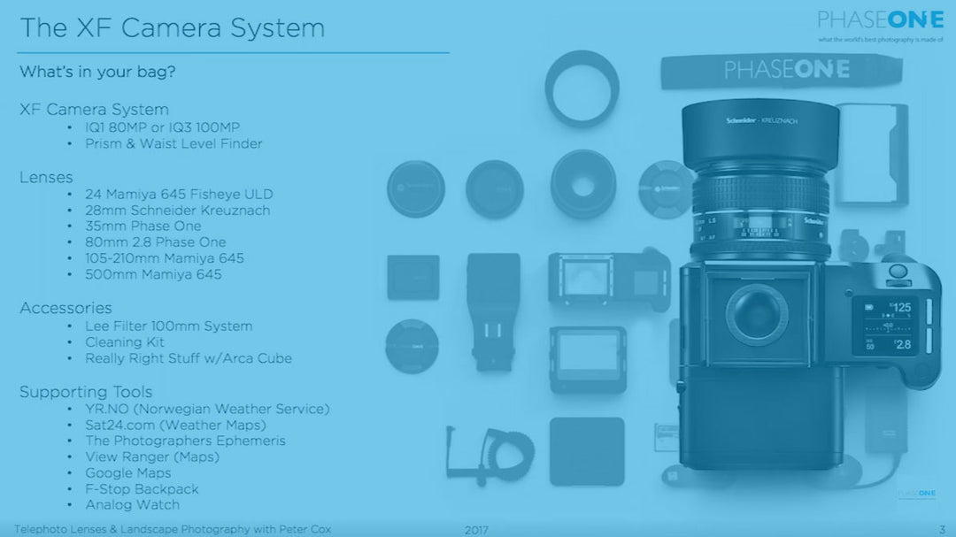 Phase One medium format gear