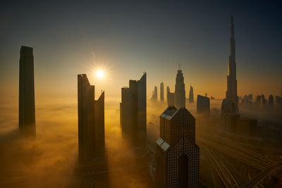 Looking Down on the Clouds in Dubai