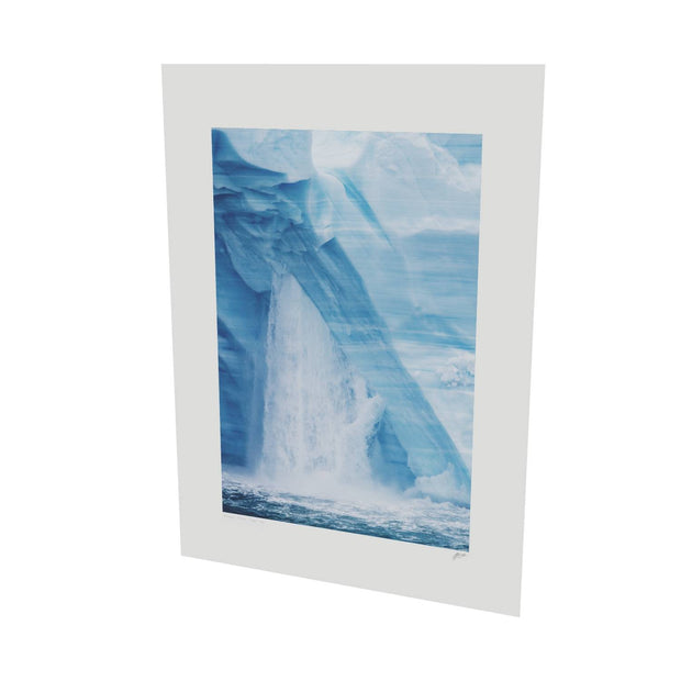 Waterfall, Brasvellbreen Ice Wall, Svalbard