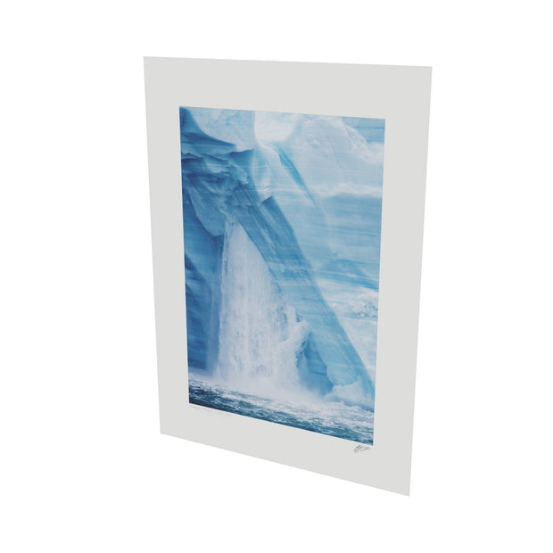 Waterfall, Brasvellbreen Ice Wall, Svalbard