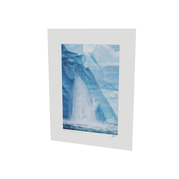 Waterfall, Brasvellbreen Ice Wall, Svalbard