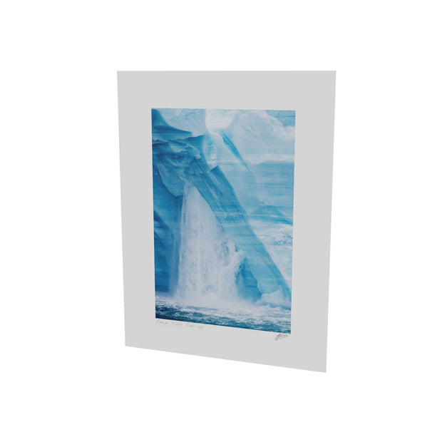 Waterfall, Brasvellbreen Ice Wall, Svalbard