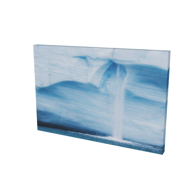 Meltwater Waterfall, Brasvellbreen Ice Wall, Svalbard