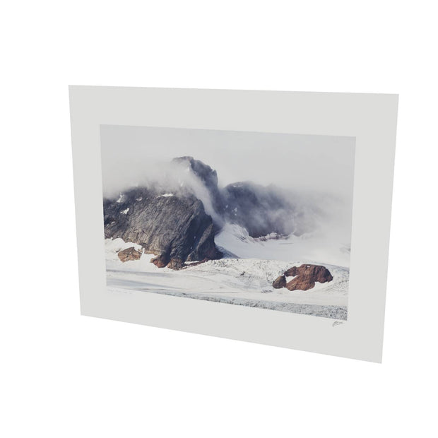 Mountain and Glacier in the Mist, Isbukta