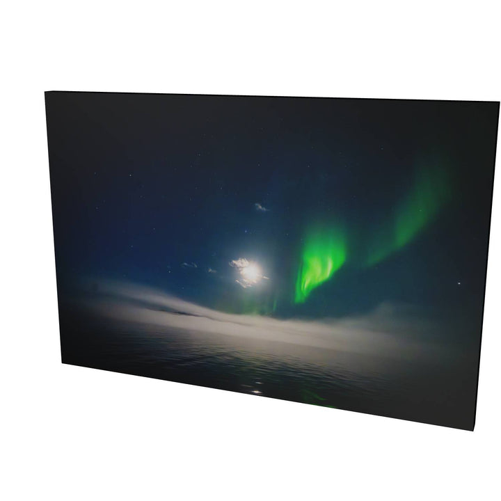 Aurora over Scoresby, Greenland — canvas print