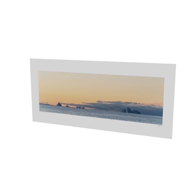 Icebergs at Dusk, Scoresby Sound, Greenland