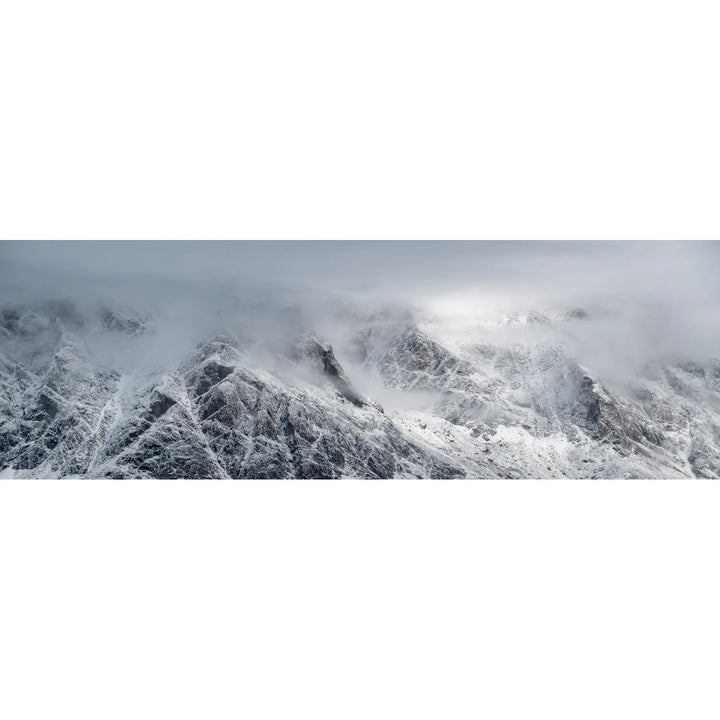 Arctic Peaks in Cloud, Scoresby Sound, Greenland