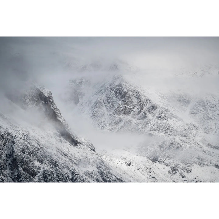 Arctic Peaks in Clearing Storm, Scoresby Sound, Greenland