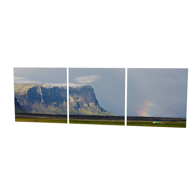 Lómagnúpur and Rainbow, Iceland