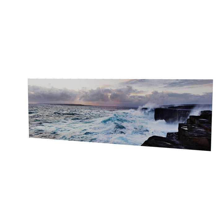 Poll an tSéideáin Panoramic, Inis Meáin, Aran Islands, Co. Galway: Floating Panel fine art print
