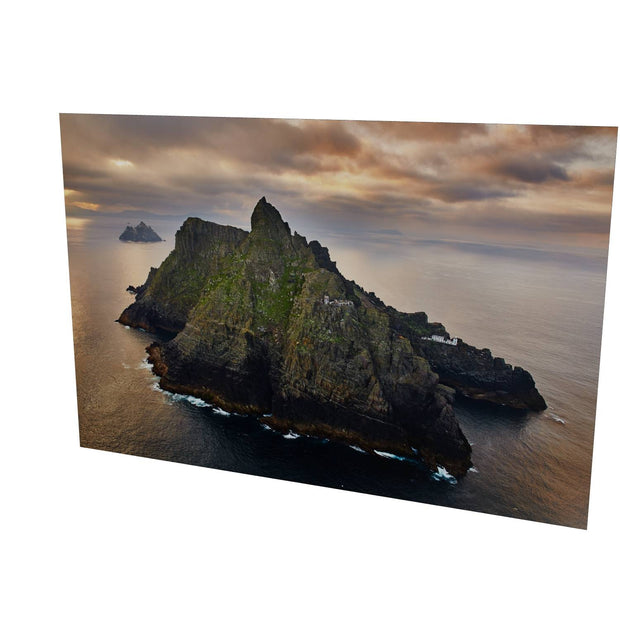 Skellig Michael with Brooding Clouds, Kerry