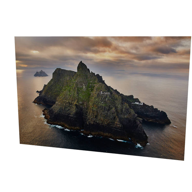 Skellig Michael with Brooding Clouds, Kerry
