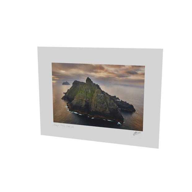 Skellig Michael with Brooding Clouds, Kerry