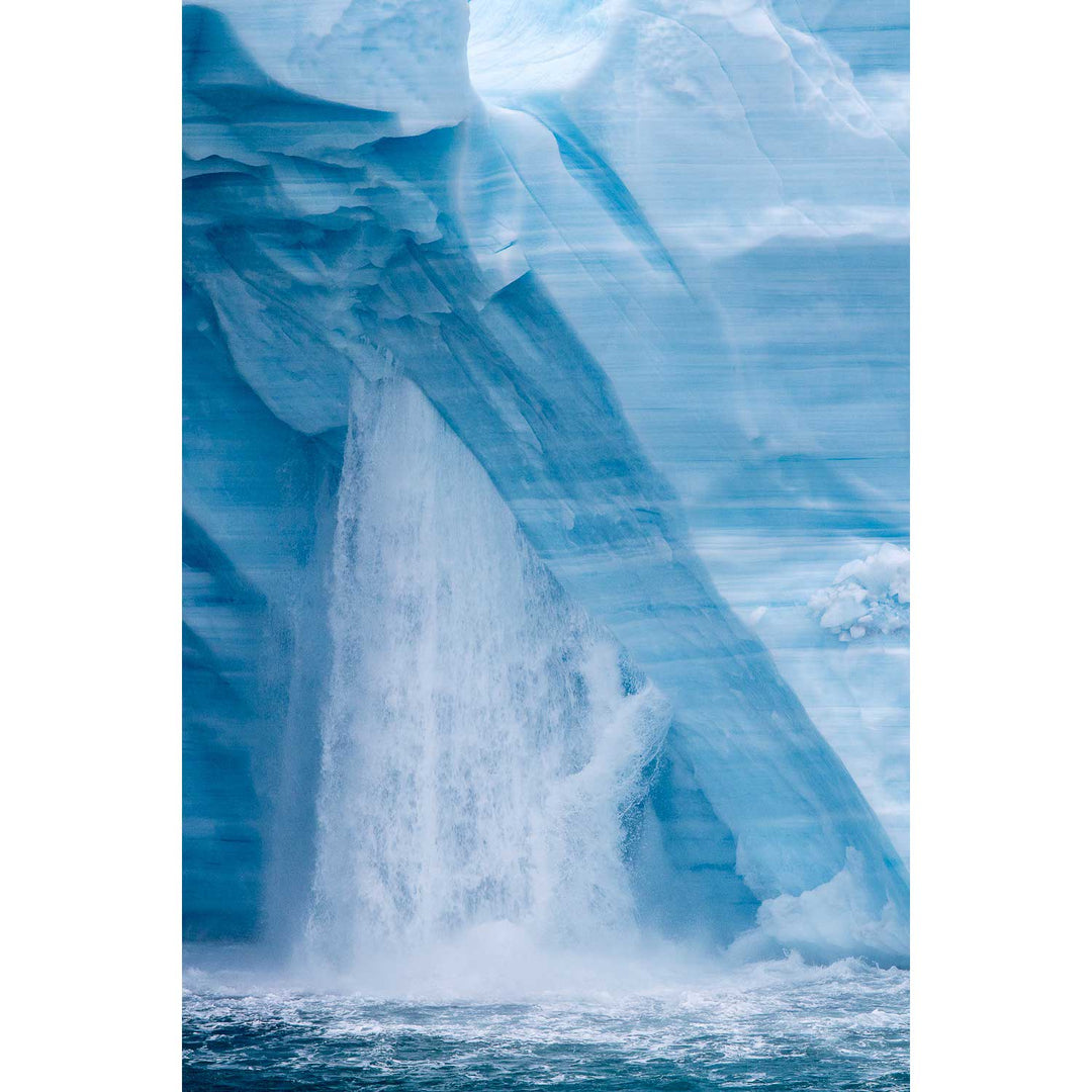 Waterfall, Brasvellbreen Ice Wall, Svalbard