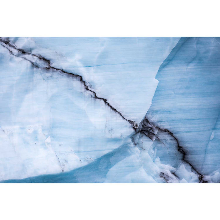 Ash Intrusion, Brasvellbreen Ice Wall, Svalbard