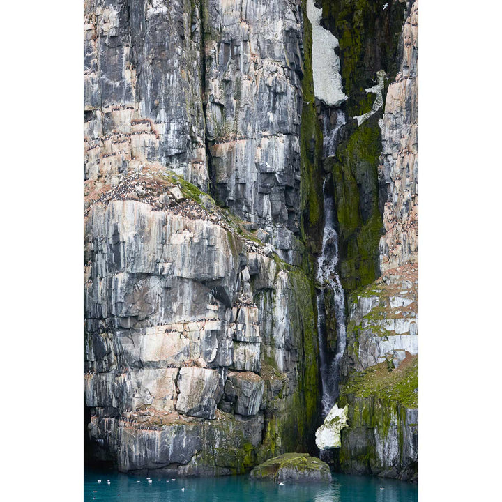 Alkefjellet Waterfall, Svalbard