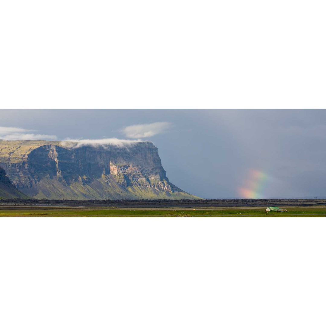 Lómagnúpur and Rainbow, Iceland