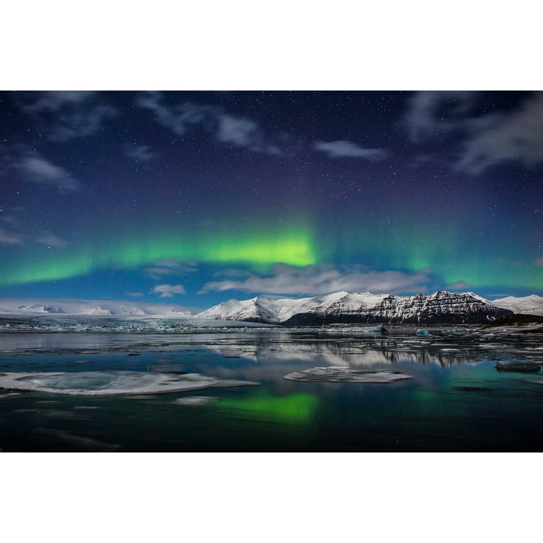 Aurora, Jökulsárlón Glacier Lagoon, Iceland