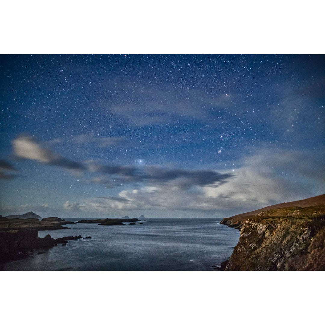 Skelligs and Orion from Valentia, Co. Kerry