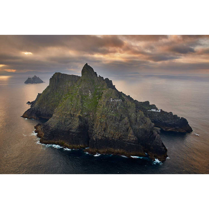 Skellig Michael with Brooding Clouds, Kerry