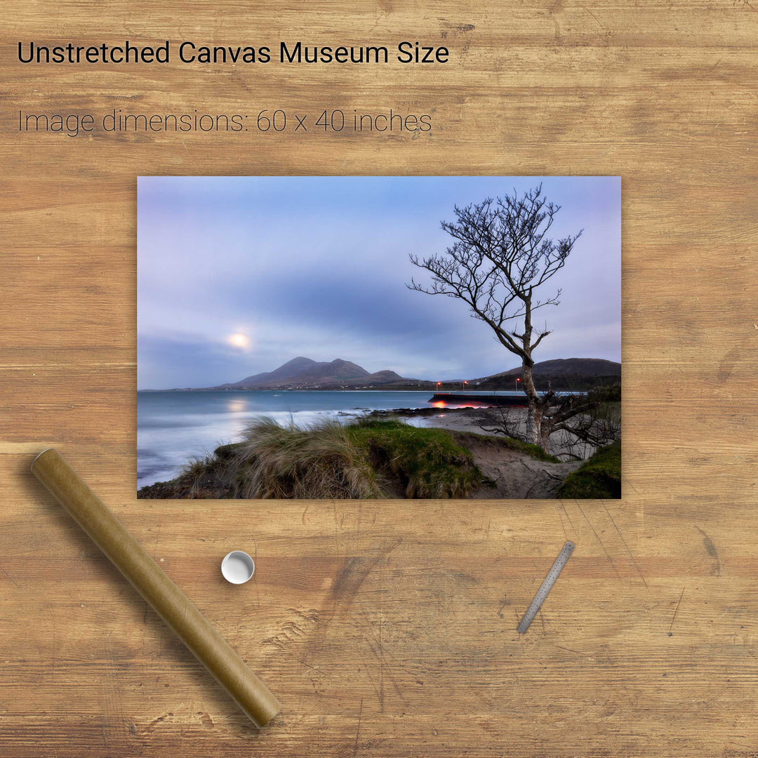 Croagh Patrick and Moon, Co. Mayo