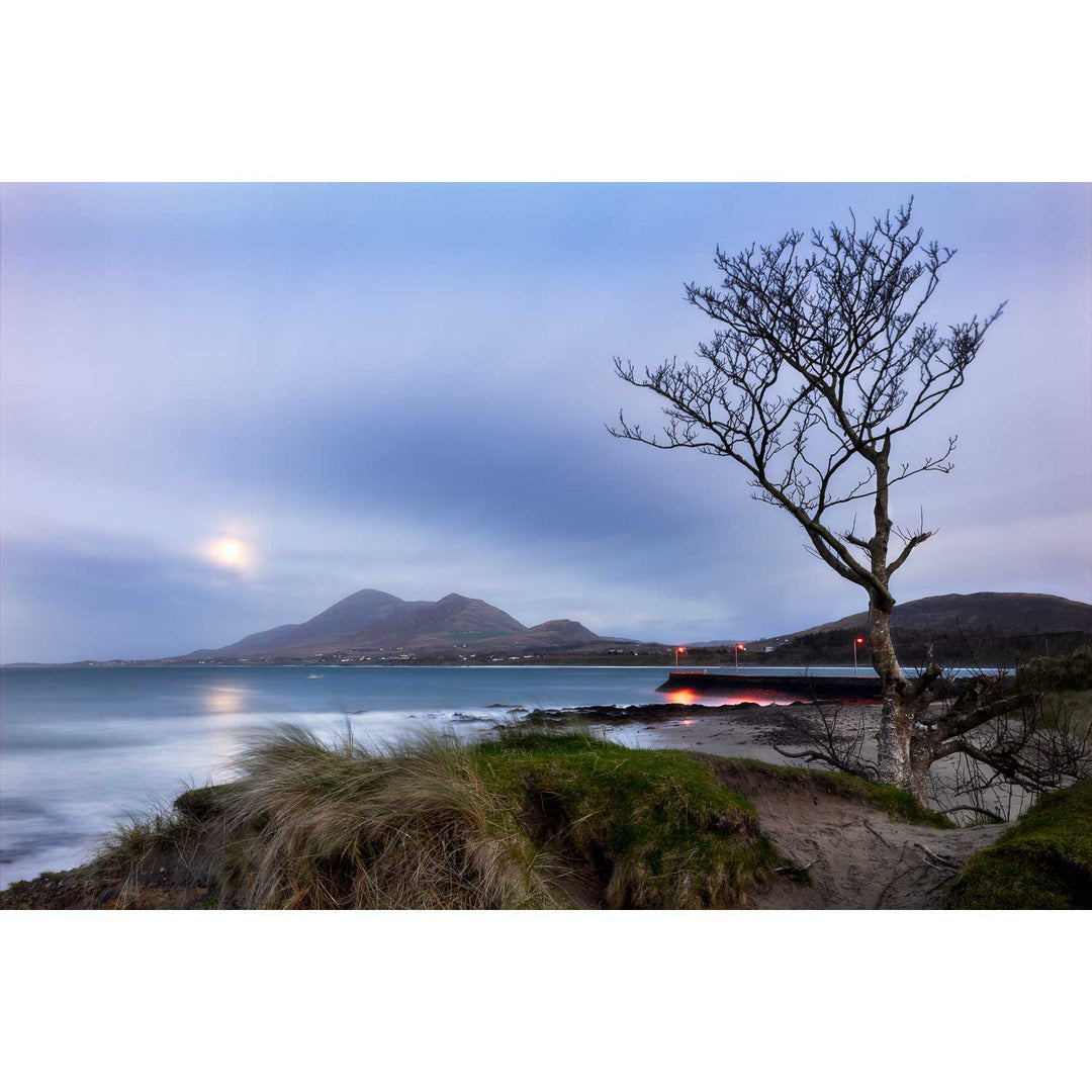 Croagh Patrick and Moon, Co. Mayo